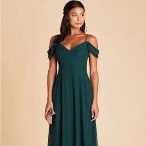 NWT Birdy Grey Devin Convertible Bridesmaid Dress Emerald Green Medium